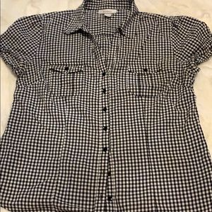 Shirt white and black , Dressbarn